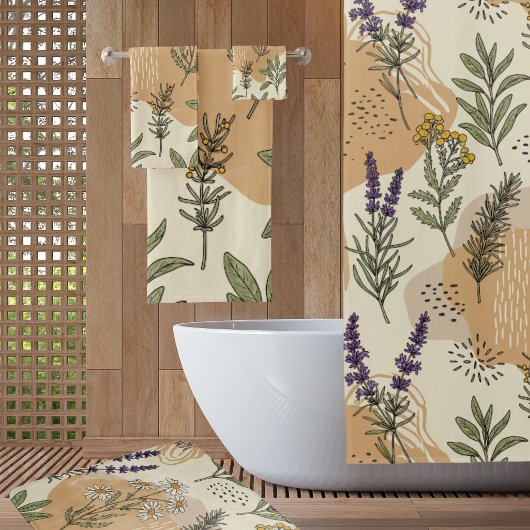 Kruidenbloesems Douchegordijn