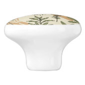 Kruidenbloesems Keramische knop (Zijkant)