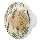 Kruidenbloesems Keramische knop (Rechts)