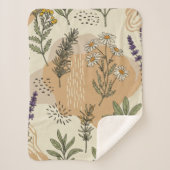 Kruidenbloesems Sherpa Blanket Deken (Voorkant)