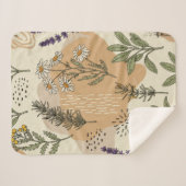 Kruidenbloesems Sherpa Blanket Deken (Voorkant (horizontaal))