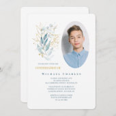 Kruidenboeket Foto Uitnodiging (Voorkant / Achterkant)