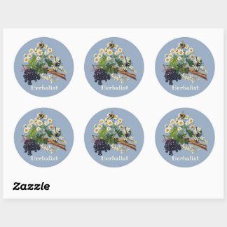 Kruidendokter Koortsbloem Bloemen Vlierbes Ronde Sticker