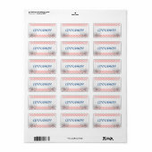 Kruidenetiket rood etiket (Full Sheet)