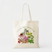 Kruidengeneeskunde Herbalist Tote Bag (Voorkant)