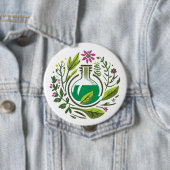 Kruidengeneeskunde Knop Ronde Button 4,0 Cm (In situ)