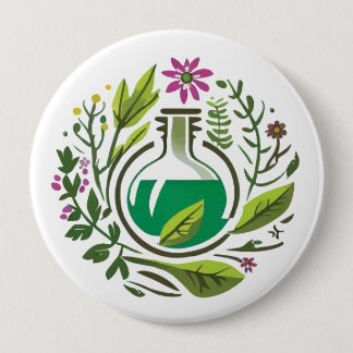 Kruidengeneeskunde Knop Ronde Button 4,0 Cm