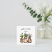 kruidengeneeskunde vierkante visitekaartje (Staand voorkant)