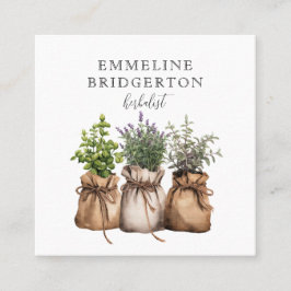 kruidengeneeskunde vierkante visitekaartje