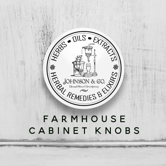  kruidengeneesmiddelen Farmhouse Shabby Chic Keramische Knop