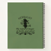 Kruidengenezer groene heks magie natuurlijke genee notitieboek (Achterkant)