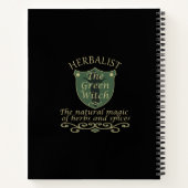 Kruidengenezer groene heks magie natuurlijke genee notitieboek (Achterkant)