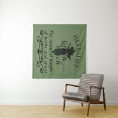 Kruidengenezer groene heks magie natuurlijke genee wandkleed (In Situ (horizontaal))