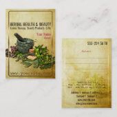 Kruidengezondheid en -schoonheid - Visitekaartje (Voorkant / Achterkant)