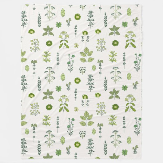 kruidenharmonie fleece deken (Voorkant)