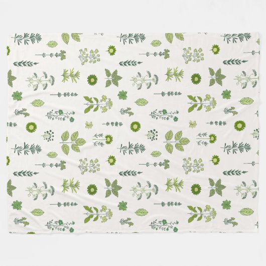 kruidenharmonie fleece deken (Voorkant (Horizontaal))