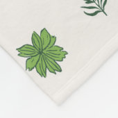 kruidenharmonie fleece deken (Hoek)