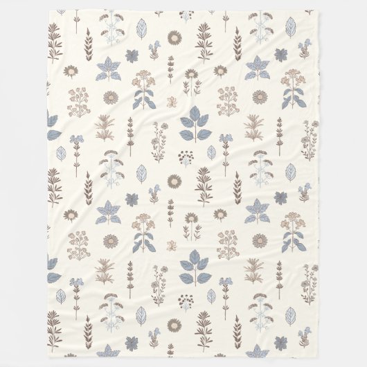 kruidenharmonie fleece deken (Voorkant)