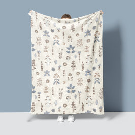 Kruidenharmonie Gedempte Nevel Fleece Deken