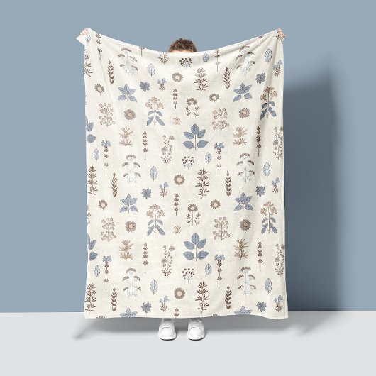 Kruidenharmonie Gedempte Nevel Fleece Deken