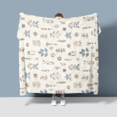 Kruidenharmonie Gedempte Nevel Fleece Deken