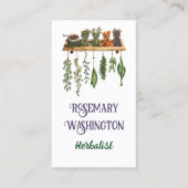 Kruidenier Kruiden Winkel Dubbelzijdig Visitekaartje (Voorkant)