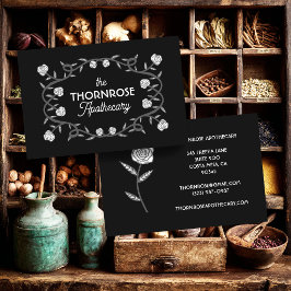 Kruidenier Kruidendokter Gotische Roos Frame Bloem Visitekaartje