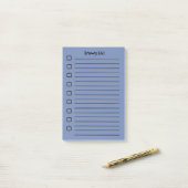Kruidenier lijst Blauwe Sticky Notes 2e editie (Op bureau)