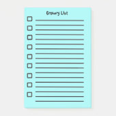 Kruidenier lijst Lichtblauw Sticky Notes 2e editie (Voorkant)