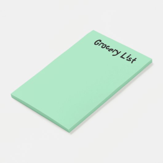 Kruidenier lijst Lichtgroene plaknotities Post-it® Notes (Schuin)