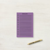 Kruidenier Lijst Paarse Sticky Notes 2e editie (Op bureau)