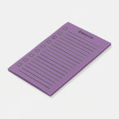 Kruidenier Lijst Paarse Sticky Notes 2e editie (Schuin)