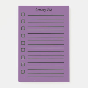 Kruidenier Lijst Paarse Sticky Notes 2e editie