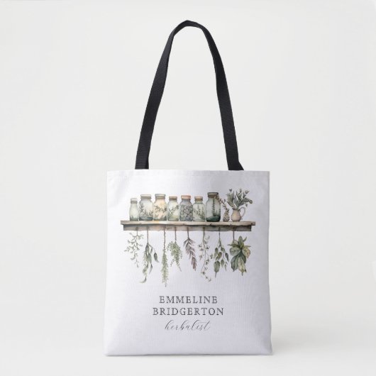 Kruidenier Waterverf Tote Bag (Voorkant)