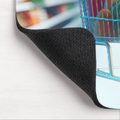 Kruidenier winkelwagen in een winkelganger muismat (Hoek)