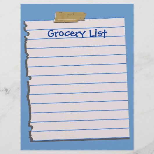 Kruidenierslijst (Voorkant)