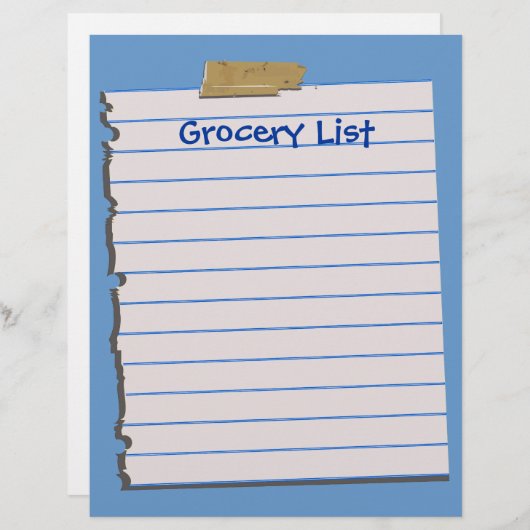 Kruidenierslijst (Voorkant / Achterkant)