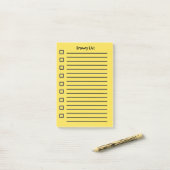 Kruidenierslijst Gele Sticky Notes 2e editie (Op bureau)