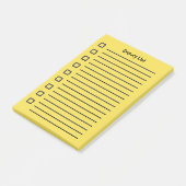 Kruidenierslijst Gele Sticky Notes 2e editie (Schuin)