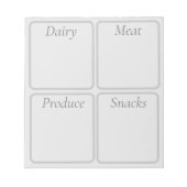 kruidenierslijst notitieblok (Voorkant)