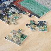 kruideniersstraat | Rouen Frankrijk 1898 Camille P Legpuzzel (Zijkant)