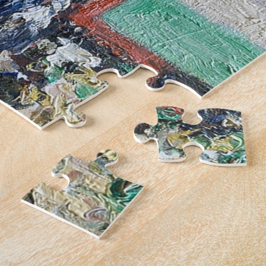 kruideniersstraat | Rouen Frankrijk 1898 Camille P Legpuzzel (Zijkant)