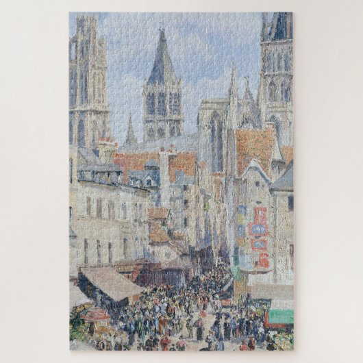 kruideniersstraat | Rouen Frankrijk 1898 Camille P Legpuzzel (Verticaal)