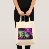 Kruidenierstassen met 2 katten tote bag (Voorkant (product))