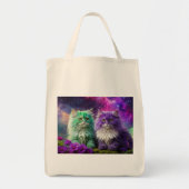 Kruidenierstassen met 2 katten tote bag (Voorkant)