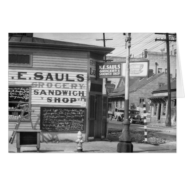 Kruidenierswinkel en Sandwichwinkel, 1934 (Voorkant Horizontaal)