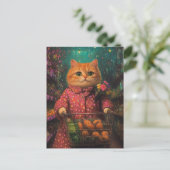 Kruidenierswinkel Schattige Ginger Cat Briefkaart (Staand voorkant)