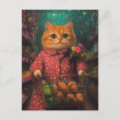 Kruidenierswinkel Schattige Ginger Cat Briefkaart (Voorkant)