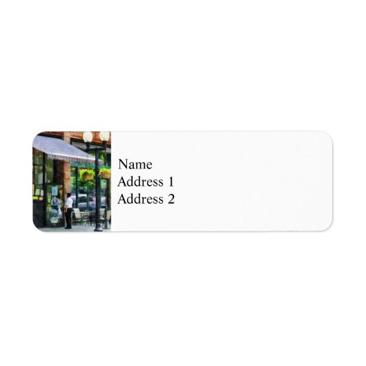 Kruidenierszaak Albany NY Etiket (Voorkant)