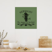 kruidenkenner de groene heks poster (Keuken)